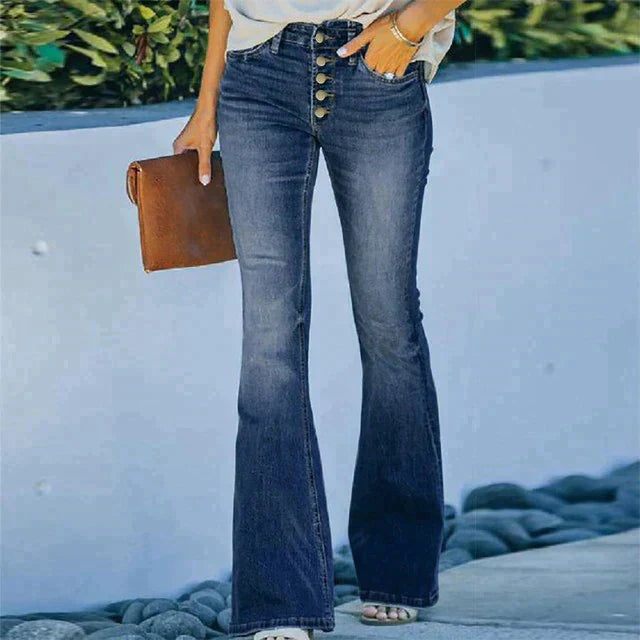 Dames Stretch Jeans Comfortabele Fit