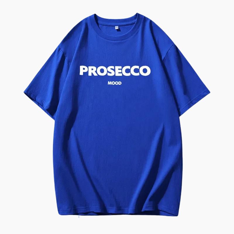 Papavero | T-shirt oversize alla moda con stampa Prosecco