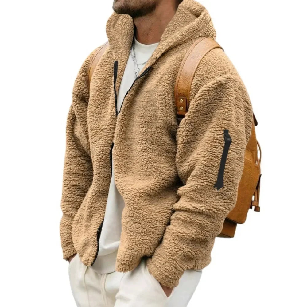 Patrick | Giacca sportiva in pile con cappuccio