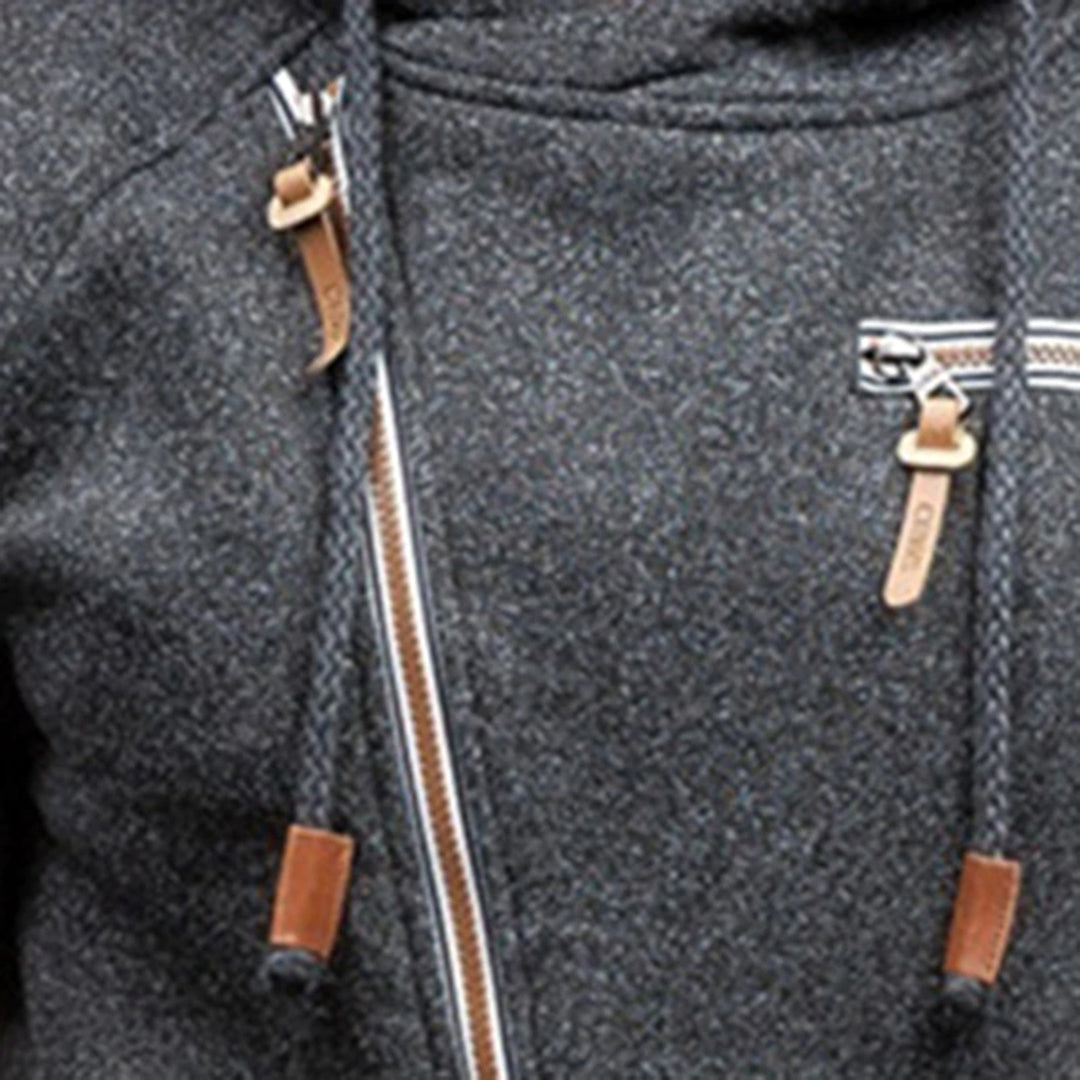 Comfortabele Hoodie met Ritssluiting Zwart