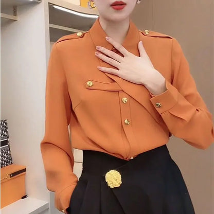 Elegance Envy Asymmetrische Blouse