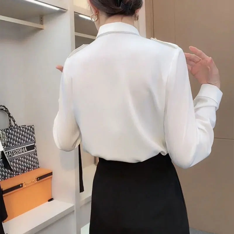 Elegance Envy Asymmetrische Blouse