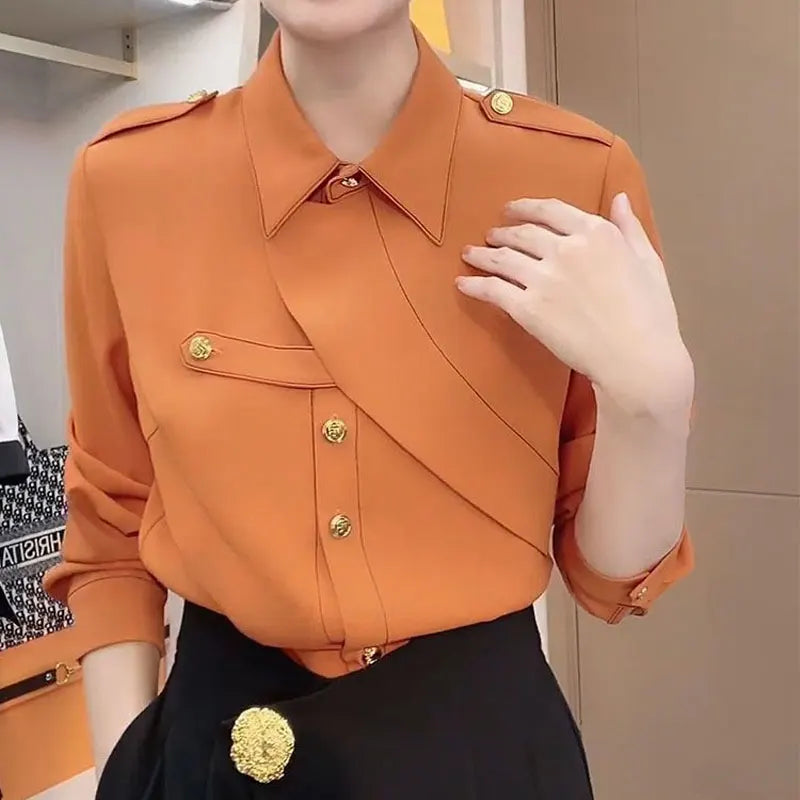 Elegance Envy Asymmetrische Blouse