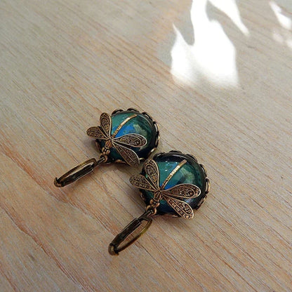 Oorbellen Kristal Goud Vintage Stijl