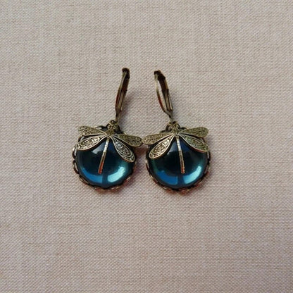 Oorbellen Kristal Goud Vintage Stijl