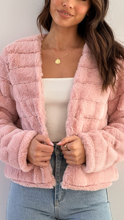 Dames Velour Jasje Crop Model Luxe Stof