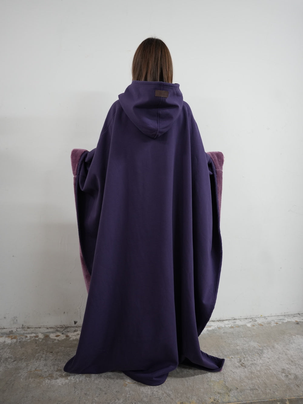 Fleece Poncho met Capuchon Luxe Warm en Zacht