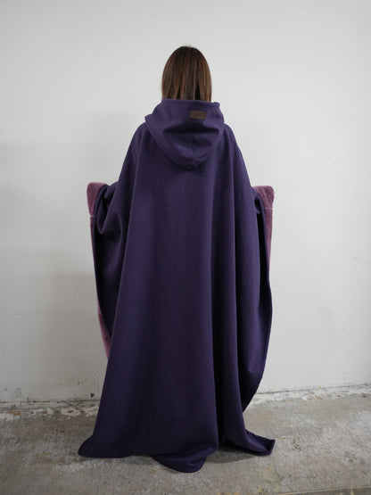 Fleece Poncho met Capuchon Luxe Warm en Zacht