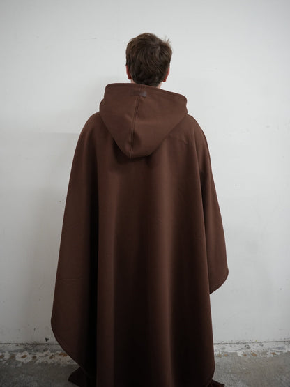 Fleece Poncho met Capuchon Luxe Warm en Zacht