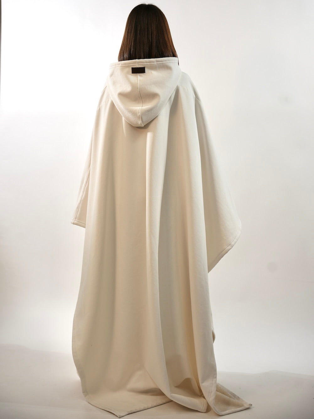 Fleece Poncho met Capuchon Luxe Warm en Zacht