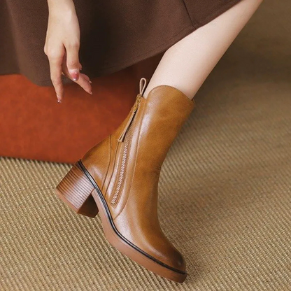 Cowboy Laarzen Dames Zwarte Blockhak Moderne Stijl - Mode Vibes