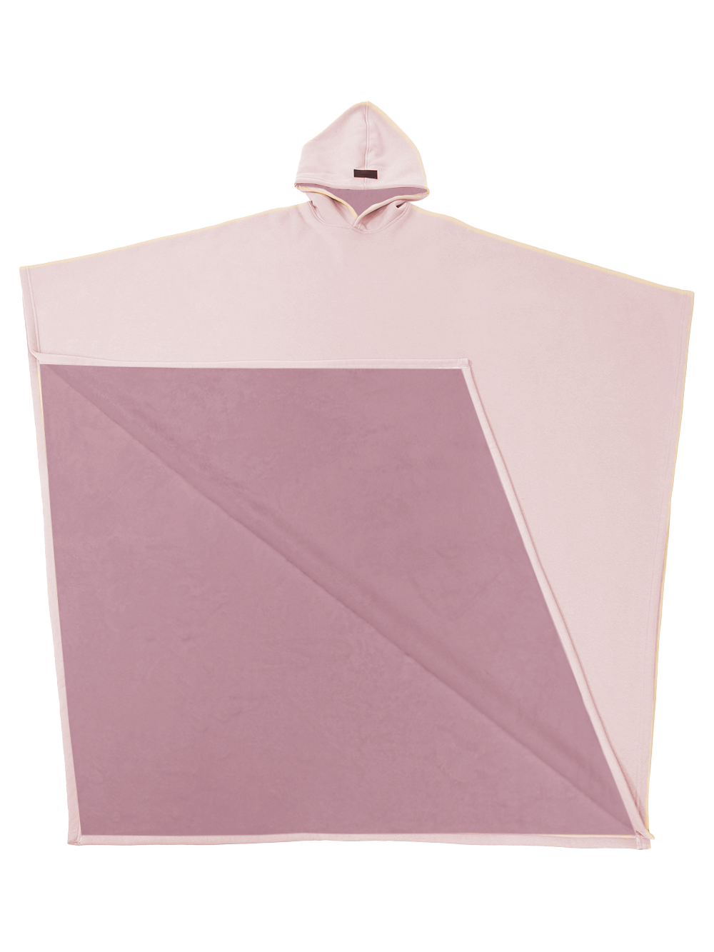 Fleece Poncho met Capuchon Luxe Warm en Zacht