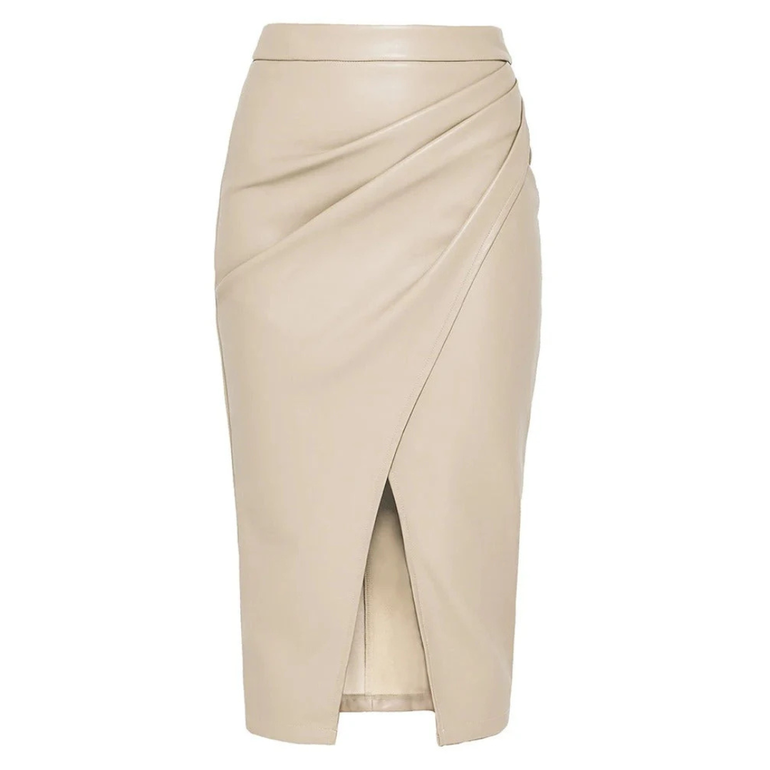 Pisa Mode | Leer | Midi-Rok