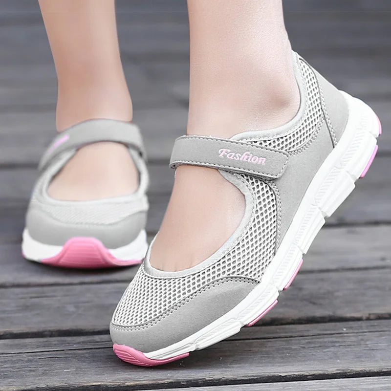 Bella Comfort Mary Jane Lichte Zomerflats