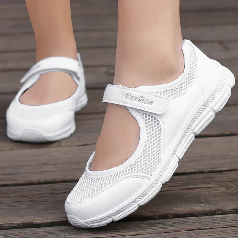 Bella Comfort Mary Jane Lichte Zomerflats