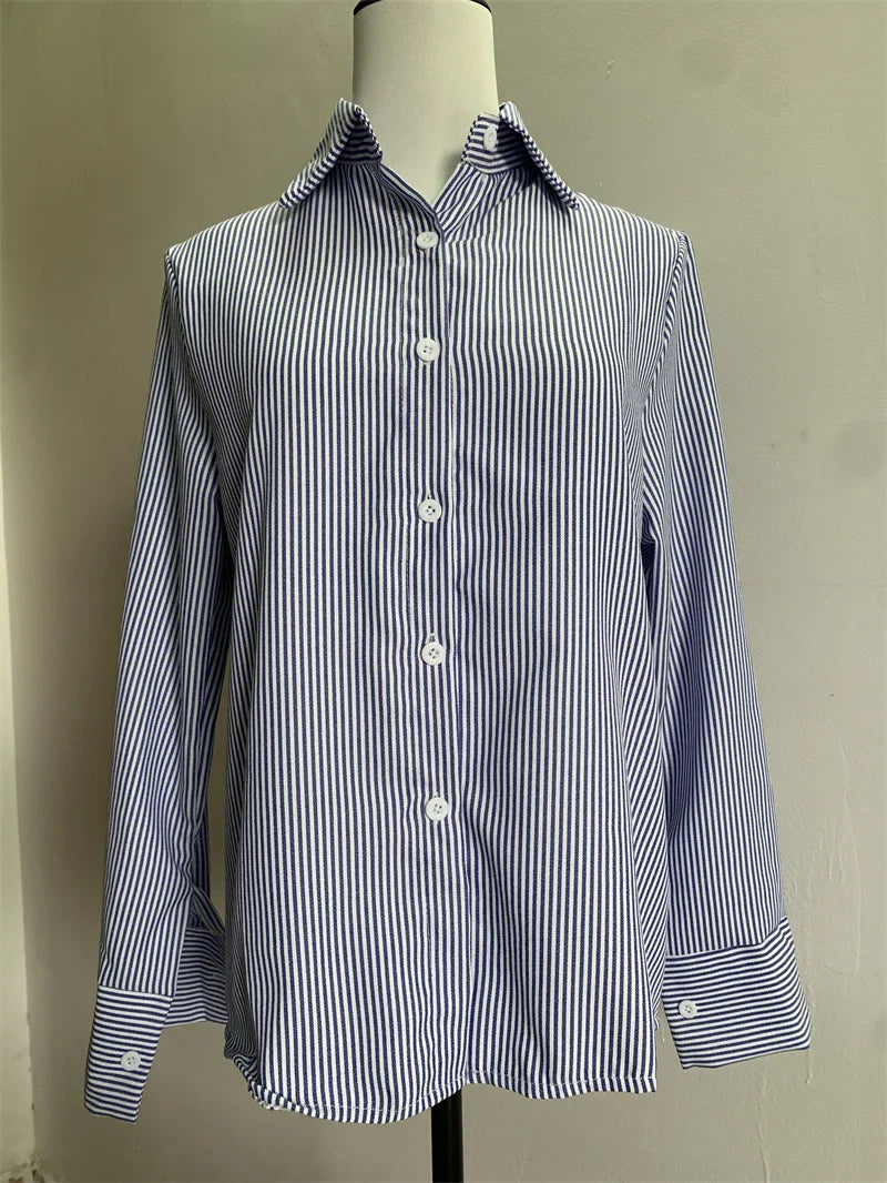 Zephyra Gestreepte Dames Blouses