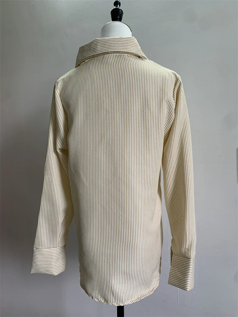 Zephyra Gestreepte Dames Blouses