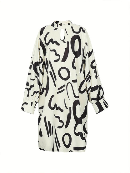 Luminea Plus Size Zomerjurk met Skeletpatroon