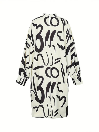 Luminea Plus Size Zomerjurk met Skeletpatroon