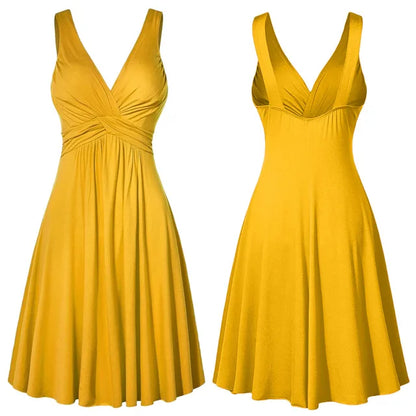 Elegante Plus Size V-hals Baljurk voor Vrouwen 2024
