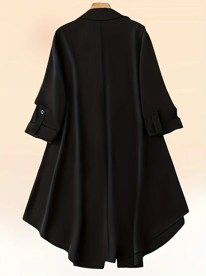 BellaVive Plus-Size Lange Mouwen Casual Shirt