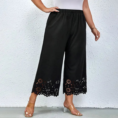 ModeLuxe Plus Size Wijde Pijpen Broek