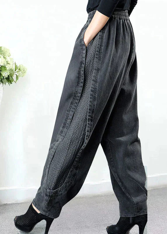 Slang met Patchwork Denim Stof