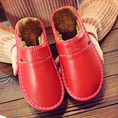 Leren Herenpantoffels Waterdicht en Warm