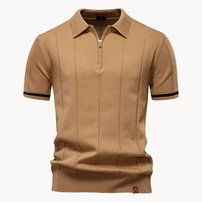 Herenshirt Polo Klassieke Kraag Korte Rits - Mode Vibes