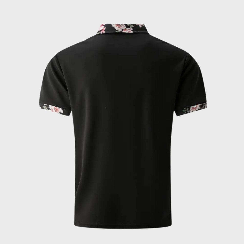 Heren Polo Shirt met Subtiele Print Design