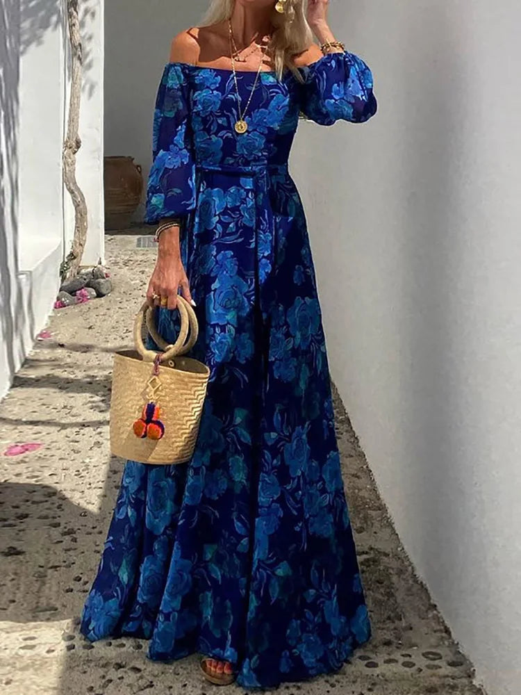 ChicMode Print Patchwork Maxi Jurk