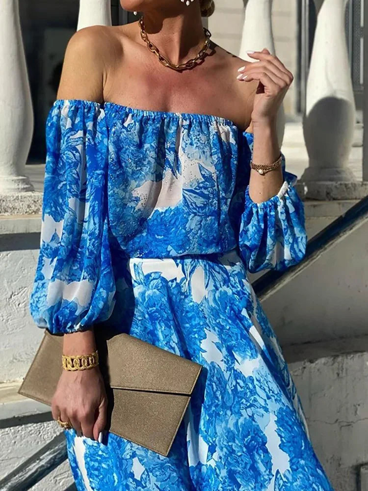 ChicMode Print Patchwork Maxi Jurk