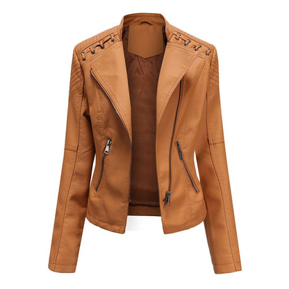 Leren Jack Dames Trendy Biker Stijl