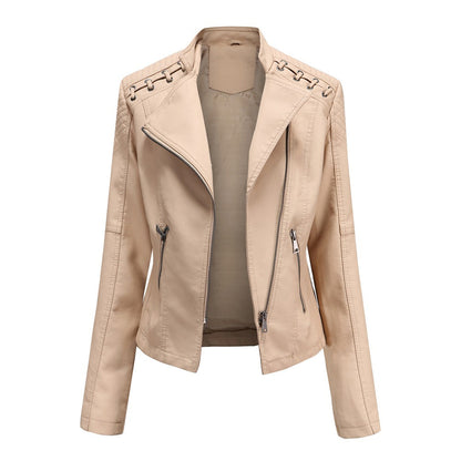 Leren Jack Dames Trendy Biker Stijl