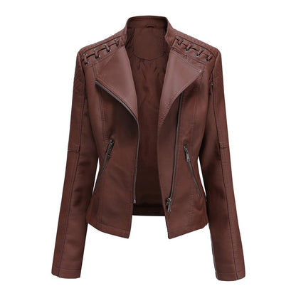 Leren Jack Dames Trendy Biker Stijl