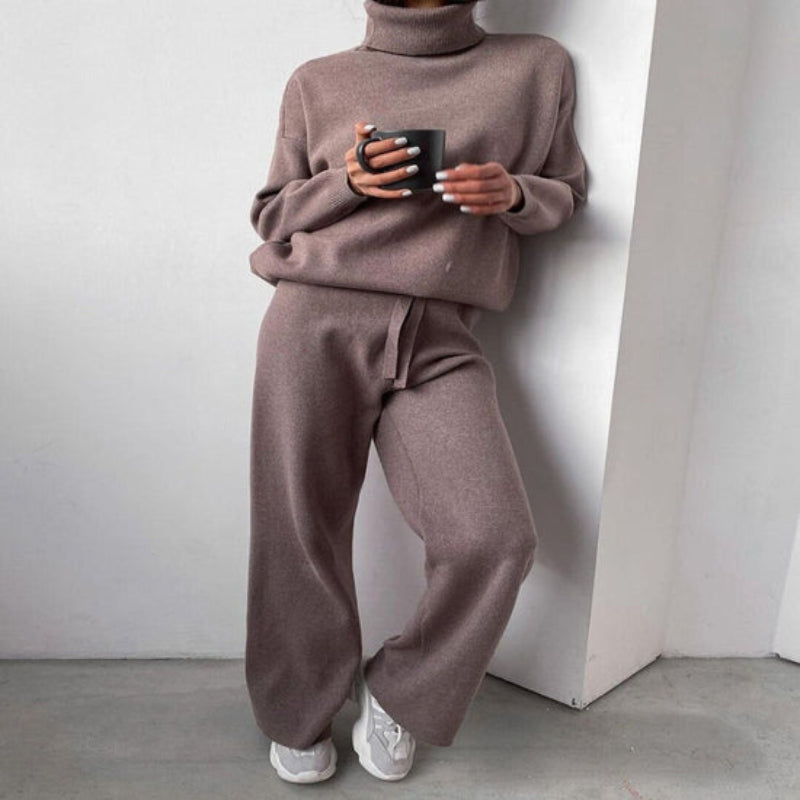 Dames Set met Coltrui en Broek – Comfortabel & Elegant voor Dagelijks Gebruik