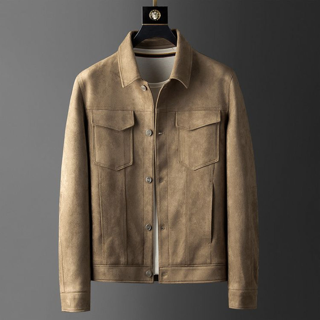 Suède Jas voor Heren - Reuben Stijl - Mode Vibes
