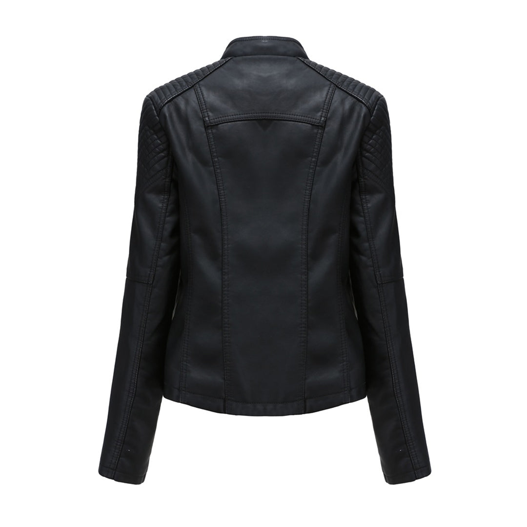 Leren Jack Dames Trendy Biker Stijl