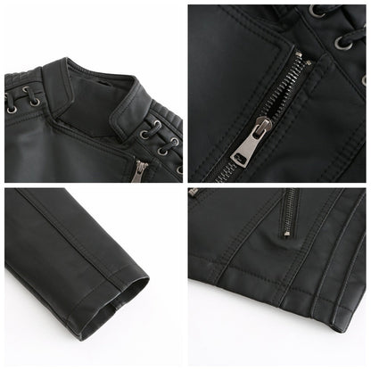 Leren Jack Dames Trendy Biker Stijl