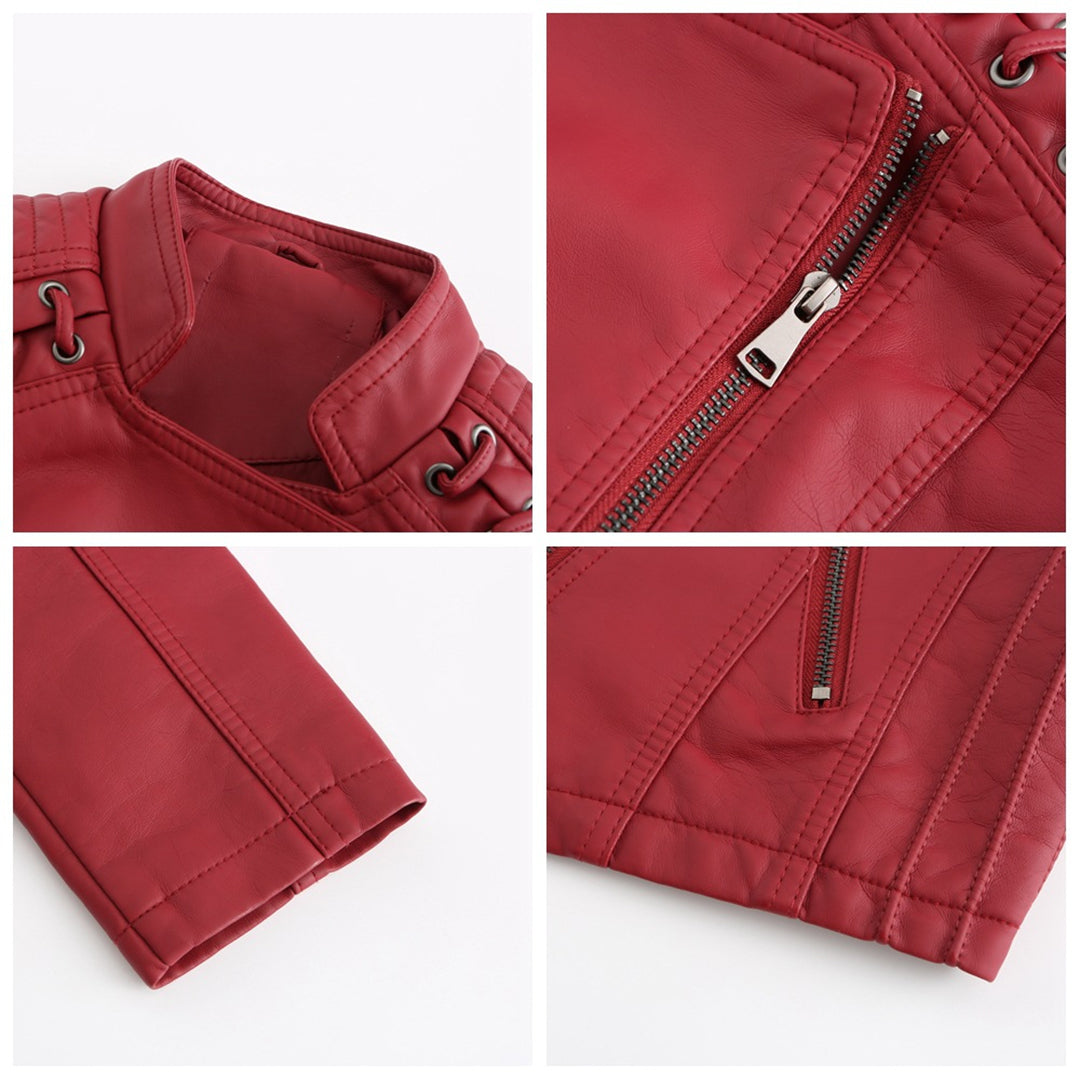 Leren Jack Dames Trendy Biker Stijl