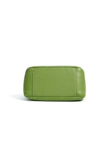 Groene Leren Tas Stijlvol Minimalistisch Design