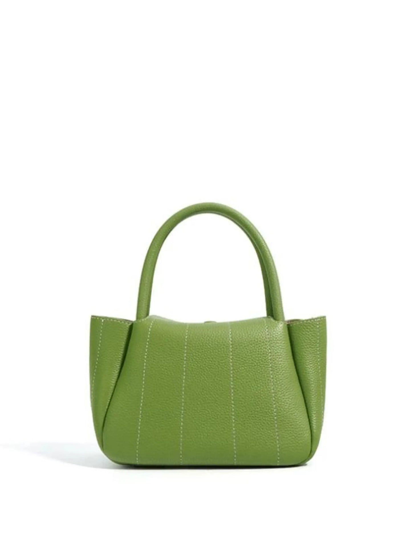 Groene Leren Tas Stijlvol Minimalistisch Design