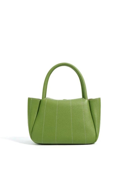 Groene Leren Tas Stijlvol Minimalistisch Design