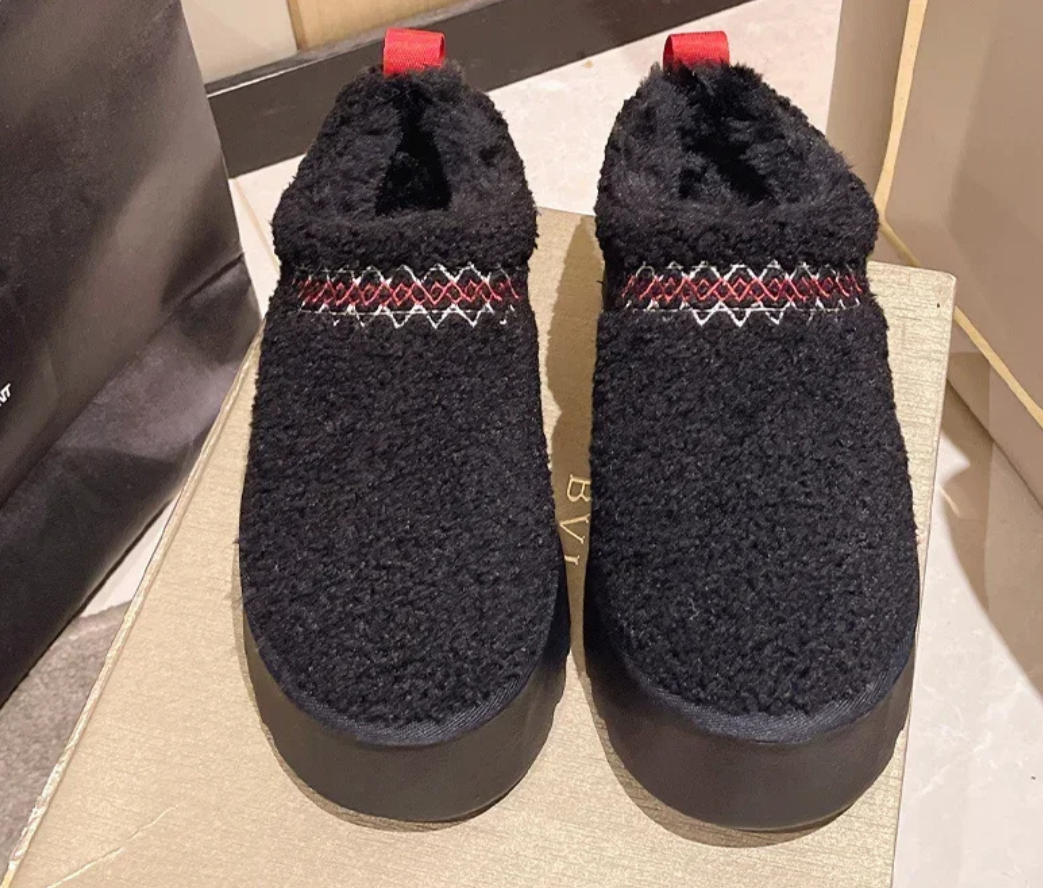 Vrouwenschoenen met Kunstbont Wintercollectie