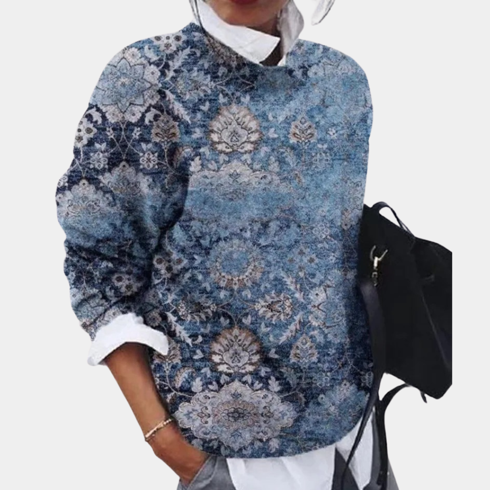 Emma | Maglione in cotone con collo rotondo