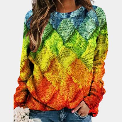 Ginevra | Maglione colorato in maglia