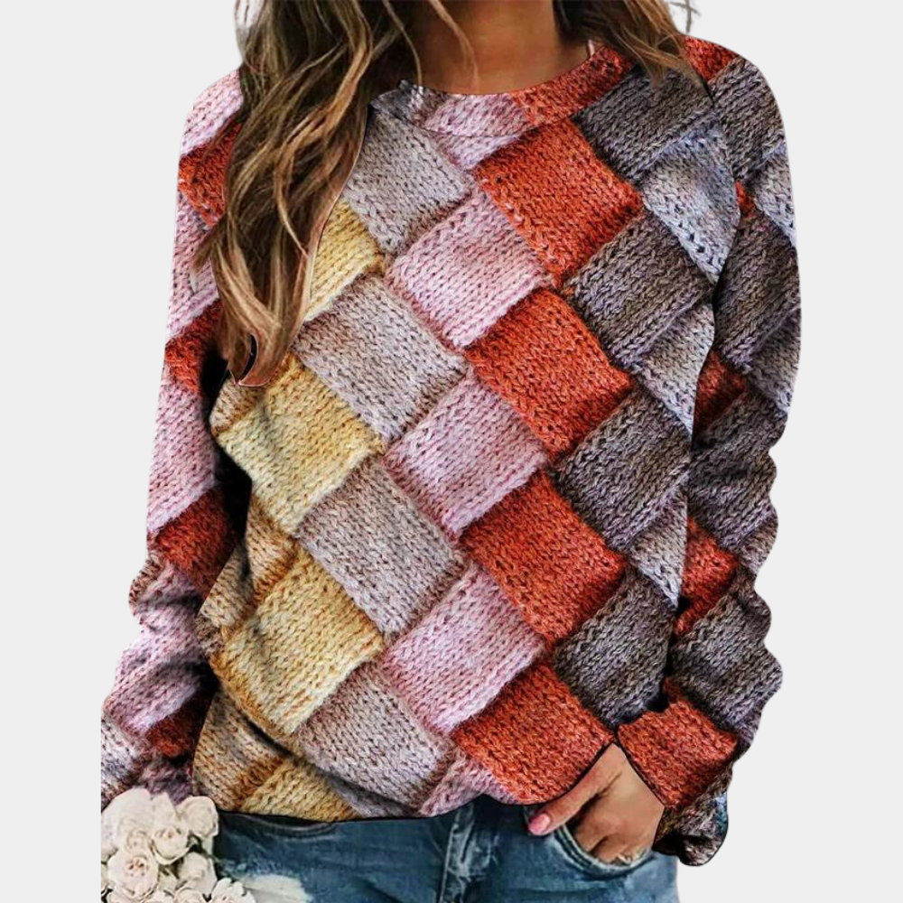 Ginevra | Maglione colorato in maglia