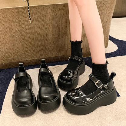 Rebel Chic Punk Goth Platform Pumps