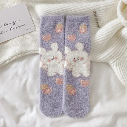 Kleurrijke Bunny Sokken Zacht en Schattig