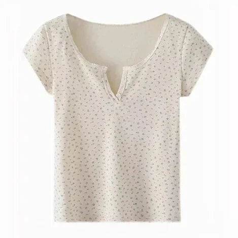 BelleFleur Zomerse Bloemenprint Korte T-shirts
